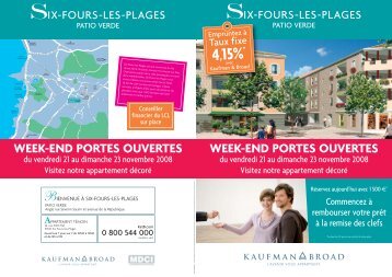 week-end portes ouvertes week-end portes ... - Kaufman & Broad