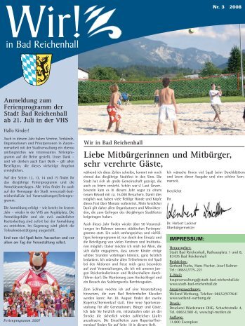 Ausgabe Juli 2008 - Stadt Bad Reichenhall