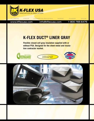 K-FLEX DUCTÂ® LINER GRAY - K-Flex USA