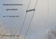 Vortrag zur Modellierung von Antennen amn 12 December 2012