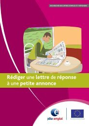 RÃ©diger une lettre de rÃ©ponse Ã  une petite annonce - PÃ´le Emploi