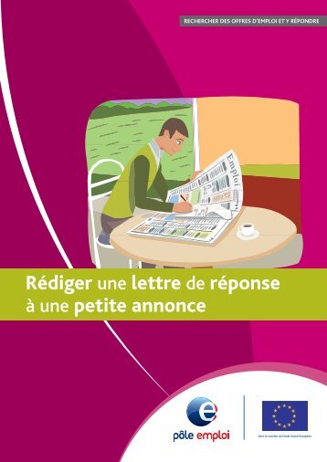 RÃ©diger une lettre de rÃ©ponse Ã  une petite annonce - PÃ´le Emploi