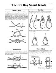 The Six Boy Scout Knots - MeritBadge.org