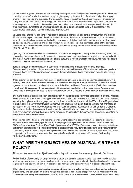 Gillard Government Trade Policy Statement - Australian Industry Group