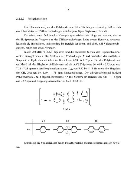Aromatische Polyetherketone mit funktionellen Seitenketten ...