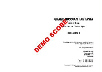 DEMO SCORE - Musikverlag Frank