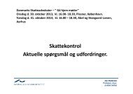 Skattekontrol Aktuelle spÃ¸rgsmÃ¥l og udfordringer. - Danmarks ...