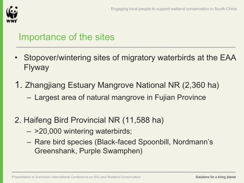 Fion Cheung, WWF Hong Kong - Wetland Link International