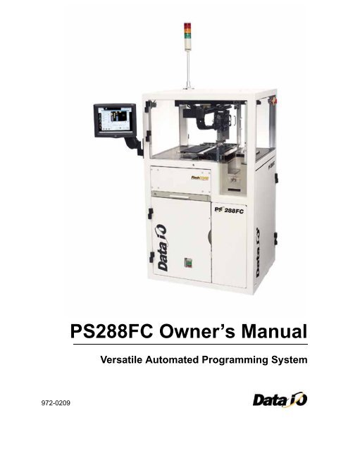 PS 288FC Owner's Manual - Data I/O Corporation