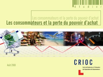 Les consommateurs et la perte du pouvoir d'achat - Crioc