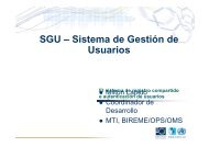SGU – Sistema de Gestión de Usuarios - BVS