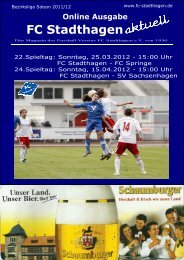 im Fan-Shop des FC Stadthagen!