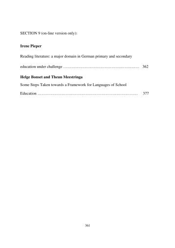 Irene Pieper Reading literature - Universitas