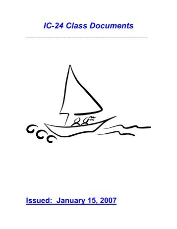 IC-24 Class Rules