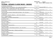 klassik - gesang/ classic music