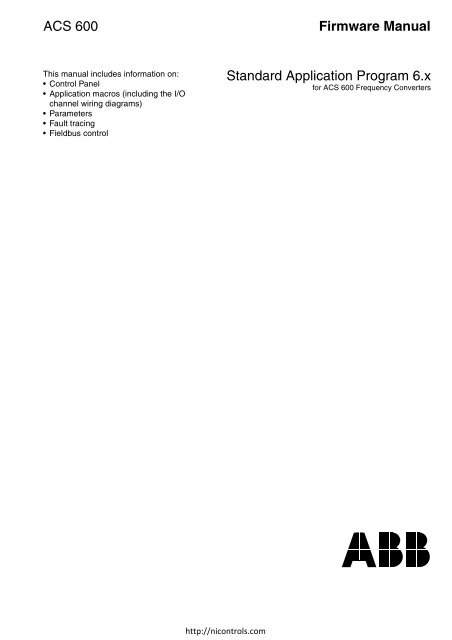 ABB ACS600 Manual - Northern Industrial