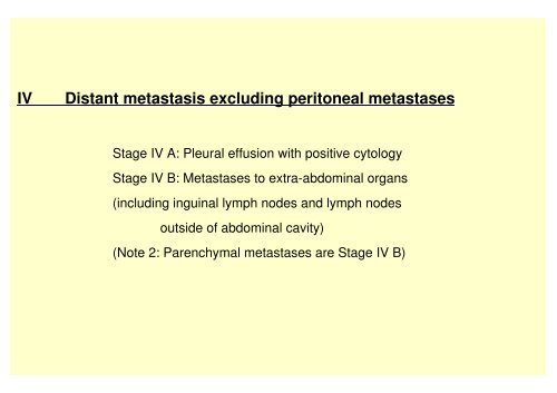 FIGO Proposal for Staging Cancer of the Ovary, Fallopian Tube and ...