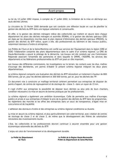 SchÃ©ma rÃ©gional et plans dÃ©partementaux de gestion des dÃ©chets ...