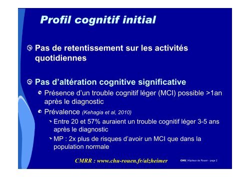 3-Cognitif et MPI-site [Mode de compatibilitÃ©] - CHU de Rouen