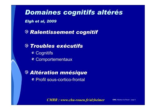 3-Cognitif et MPI-site [Mode de compatibilitÃ©] - CHU de Rouen