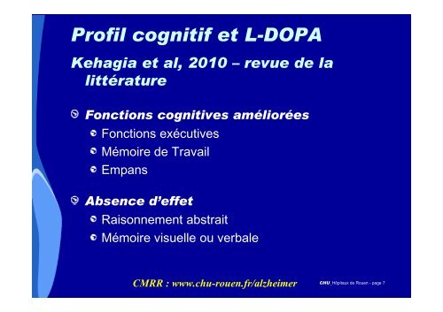 3-Cognitif et MPI-site [Mode de compatibilitÃ©] - CHU de Rouen