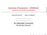 SystÃ¨mes d'Exploitation - ENSIN6U3 - Introduction aux ... - LSIS