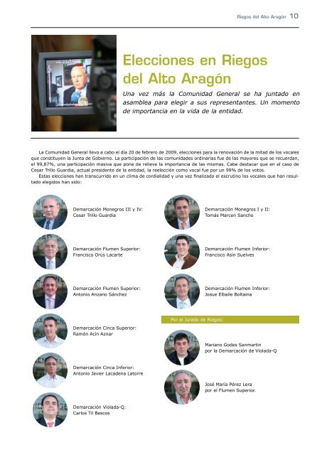 BoletÃ­n Informativo nÂº 26 (Julio de 2009) - Riegos del Alto AragÃ³n