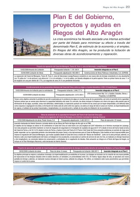 BoletÃ­n Informativo nÂº 26 (Julio de 2009) - Riegos del Alto AragÃ³n