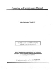 Operating and Maintenance Manual - Hosokawa Micron Powder ...