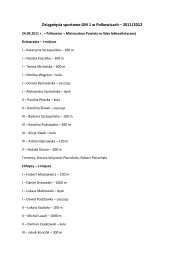 OsiÄgniÄcia sportowe GM 1 w Polkowicach â 2011/2012