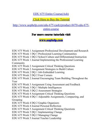 EDU 675 Entire Course(Ash).pdf