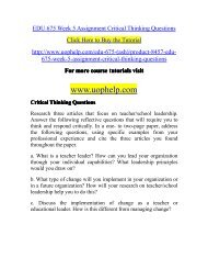 EDU 675 Week 5 Assignment Critical Thinking Questions.pdf