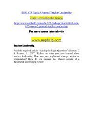 EDU 675 Week 5 Journal Teacher Leadership.pdf