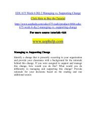 EDU 675 Week 6 DQ 2 Managing vs. Supporting Change.pdf