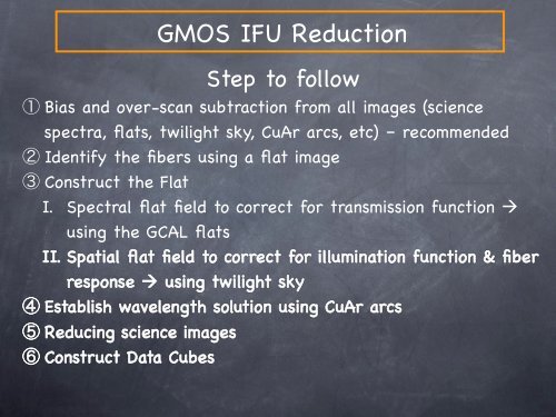 GMOS Data Reduction