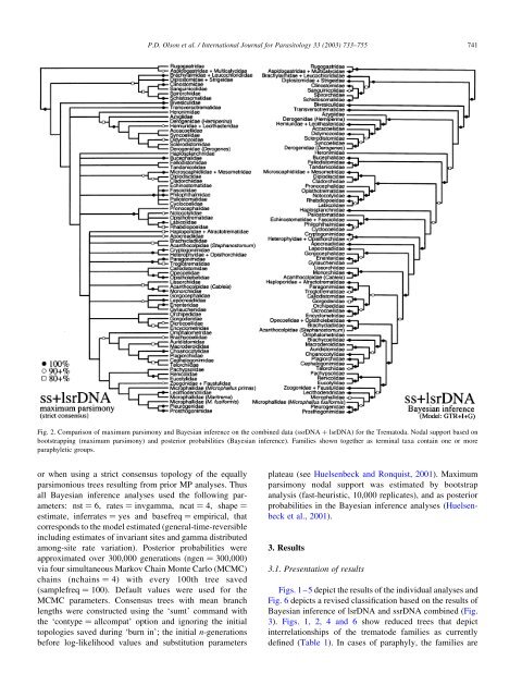 Phylogeny and classification of the Digenea (Platyhelminthes ...