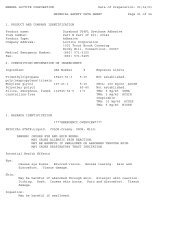 U-04FL Part B MSDS - On-Hand Adhesives, Inc.