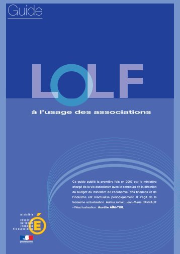 La LOLF appliquÃ©e aux associations