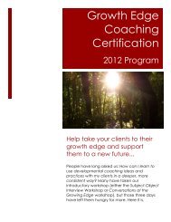 Growth Edge Coaching Certification