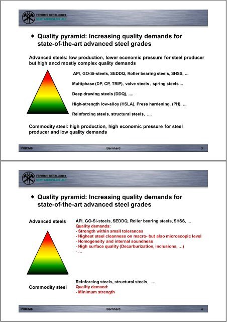 Hot tear segregations as quality decisive factor for advanced steel ...