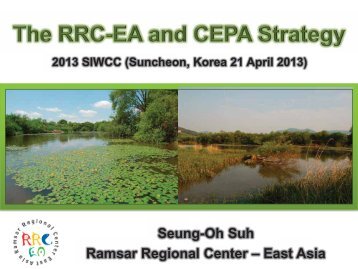 Suh, Seung Oh, Regional Ramsar Center-Eeast Asia