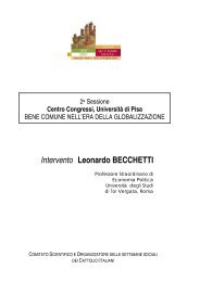 Leonardo Becchetti Bene comune nell'era della ... - Meicmarche.it