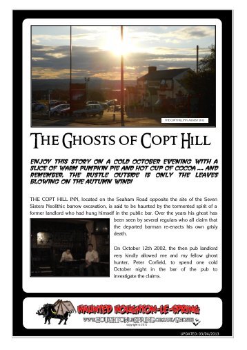 The Ghosts of Copt Hill - Houghton-le-Spring