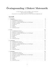 ¨Ovningssamling i Diskret Matematik - Stacken - KTH