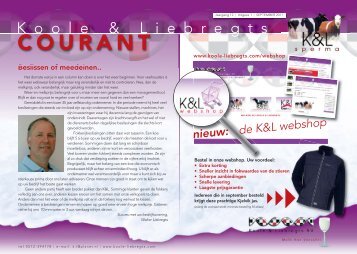 K&L 2011 | 08 Courant_01_K&L - Koole & Liebregts