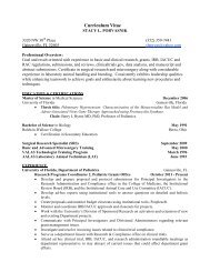 CURRICULUM VITAE - Academy of Surgical Research