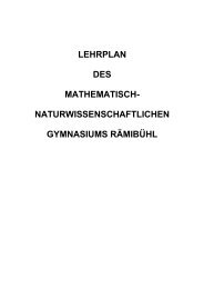 LEHRPLAN DES MATHEMATISCH ... - Das MNG