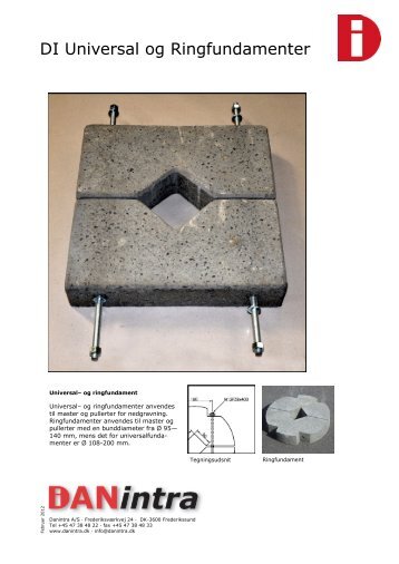 DI Universal og Ringfundamenter - DANintra A/S