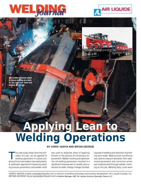 Applying Lean to Welding Operations - GAWDAwiki