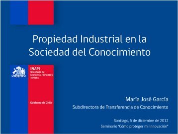 Propiedad Industrial e InnovaciÃ³n - Inapi Proyecta